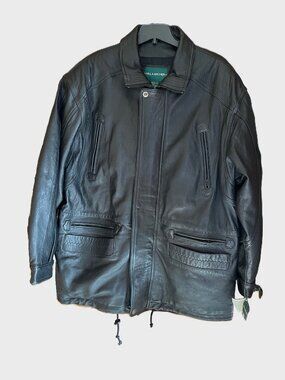 Hill & Archer Men's Black Leather Jacket